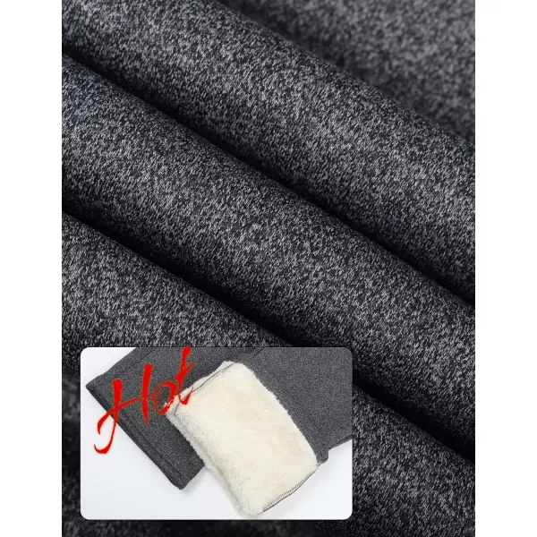 Gihuo Men's Fleece Lined Sweatpants Sherpa Winter Warm Sweat Pants Athletic Sport Pants