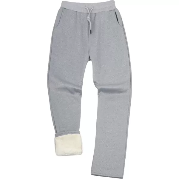 Gihuo Men's Fleece Lined Sweatpants Sherpa Winter Warm Sweat Pants Athletic Sport Pants