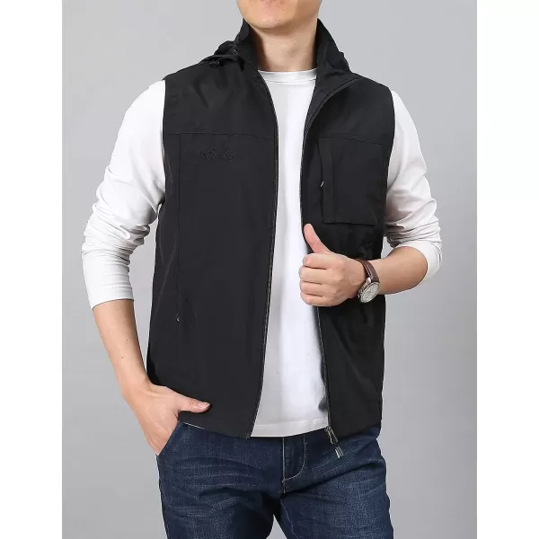 Gihuo Men's Golf Lightweight Photo Vest Fishing Travel Safari Vest