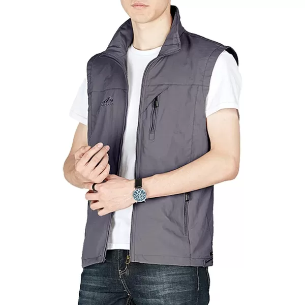 Gihuo Men's Golf Lightweight Photo Vest Fishing Travel Safari Vest