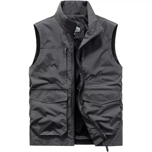 Gihuo Men's Golf Lightweight Photo Vest Fishing Travel Safari Vest