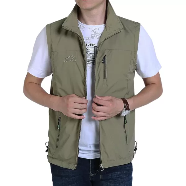 Gihuo Men's Golf Lightweight Photo Vest Fishing Travel Safari Vest