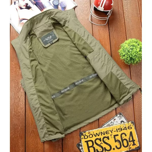 Gihuo Men's Golf Lightweight Photo Vest Fishing Travel Safari Vest
