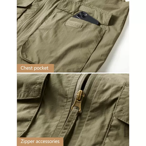 Gihuo Men's Golf Lightweight Photo Vest Fishing Travel Safari Vest