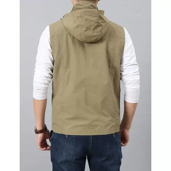 Gihuo Men's Golf Lightweight Photo Vest Fishing Travel Safari Vest