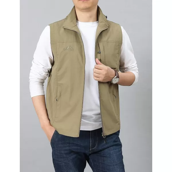 Gihuo Men's Golf Lightweight Photo Vest Fishing Travel Safari Vest