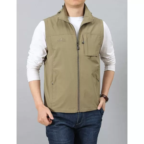 Gihuo Men's Golf Lightweight Photo Vest Fishing Travel Safari Vest