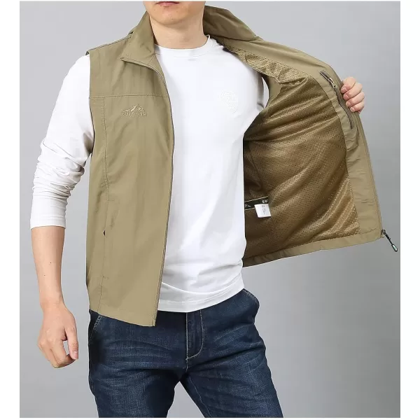 Gihuo Men's Golf Lightweight Photo Vest Fishing Travel Safari Vest