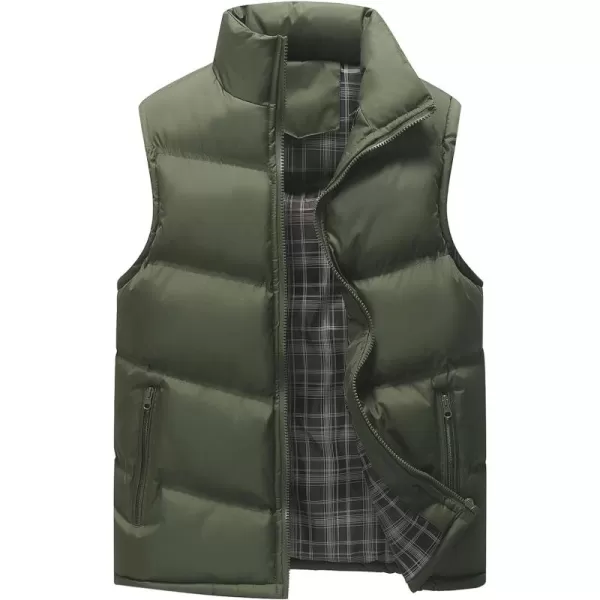 Gihuo Men's Lightweight Active Quilted Padding Puffer Vest Winter Warm Gilet )