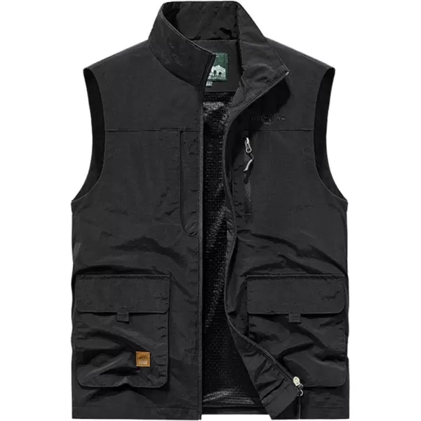 Gihuo Men's Lightweight Quick Dry Outdoor Multi Pockets Fishing Vest