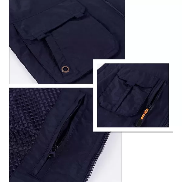 Gihuo Men's Lightweight Quick Dry Outdoor Multi Pockets Fishing Vest )