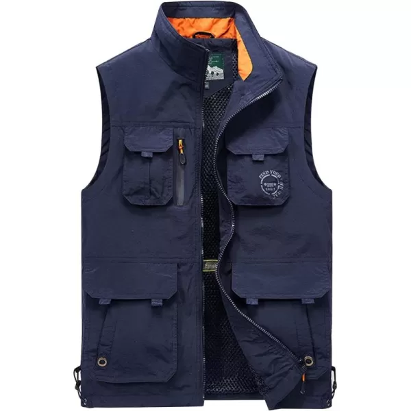 Gihuo Men's Lightweight Quick Dry Outdoor Multi Pockets Fishing Vest )