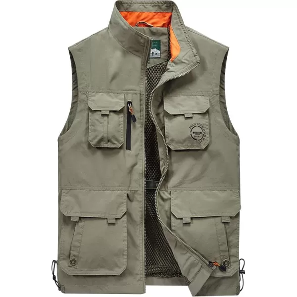 Gihuo Men's Lightweight Quick Dry Outdoor Multi Pockets Fishing Vest