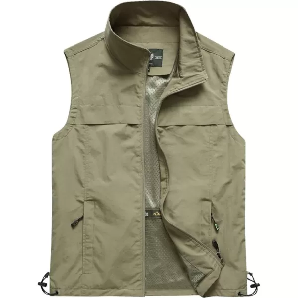 Gihuo Men's Lightweight Quick Dry Outdoor Multi Pockets Fishing Vest