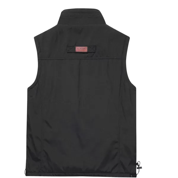 Gihuo Men's Sherpa Lined Fleece Vest Winter Fishing Travel Utility Vest Gilet