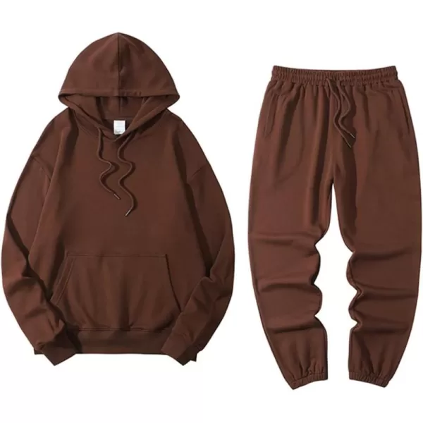 Gihuo Men's Tracksuits 2 Piece Outfit Sweatsuits Casual Hoodie Sweatpants Sports Jogging Suits Sets