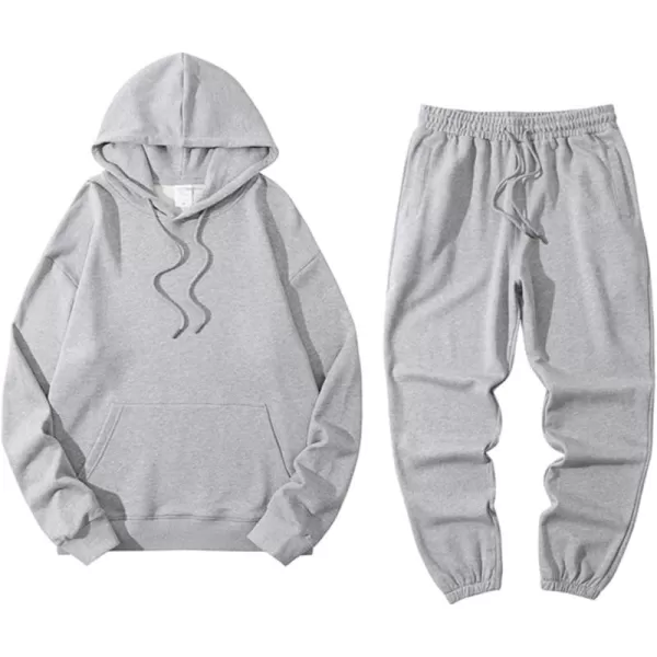 Gihuo Men's Tracksuits 2 Piece Outfit Sweatsuits Casual Hoodie Sweatpants Sports Jogging Suits Sets