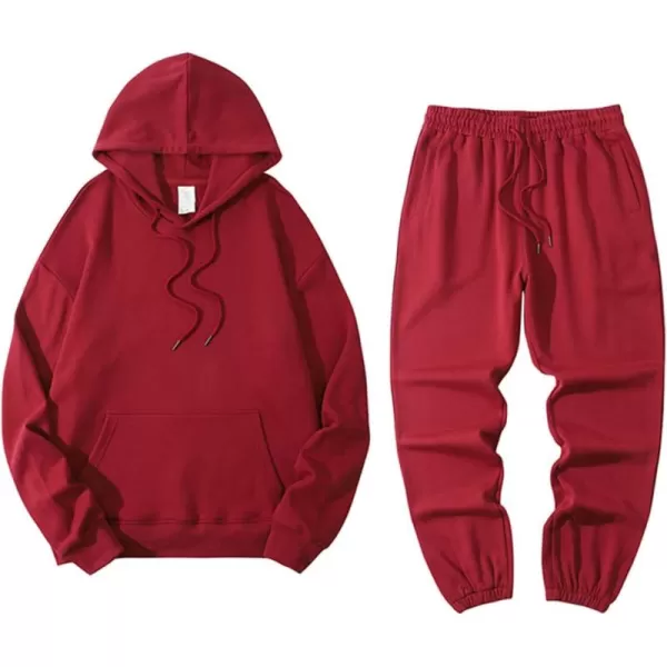 Gihuo Men's Tracksuits 2 Piece Outfit Sweatsuits Casual Hoodie Sweatpants Sports Jogging Suits Sets