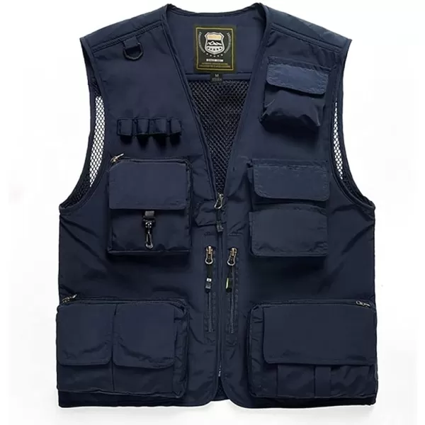 Gihuo Men's Utility Pockets Fly Fishing Safari Photo Travel Cargo Vest