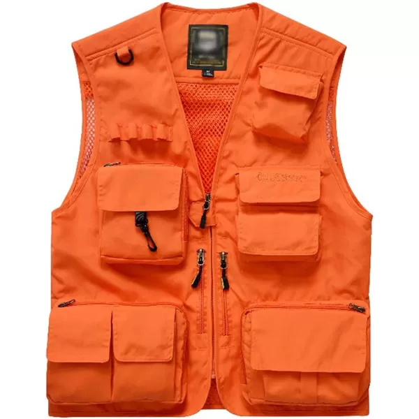 Gihuo Men's Utility Pockets Fly Fishing Safari Photo Travel Cargo Vest