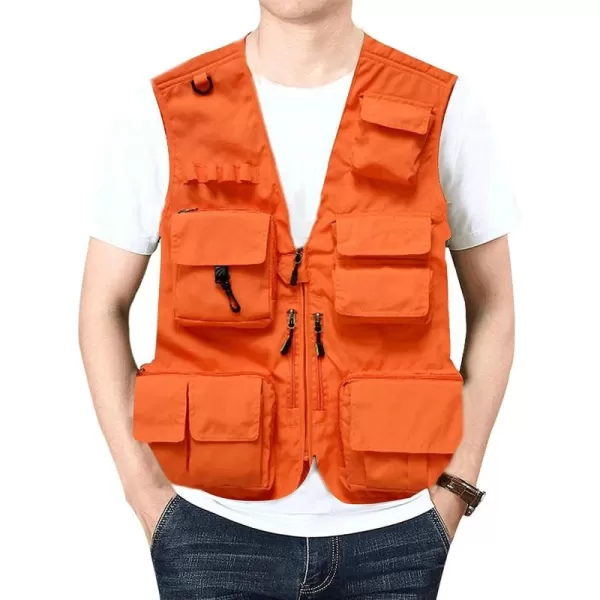 Gihuo Men's Utility Pockets Fly Fishing Safari Photo Travel Cargo Vest
