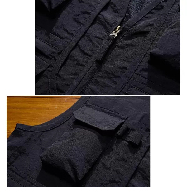 Gihuo Men's Utility Pockets Fly Fishing Safari Photo Travel Cargo Vest