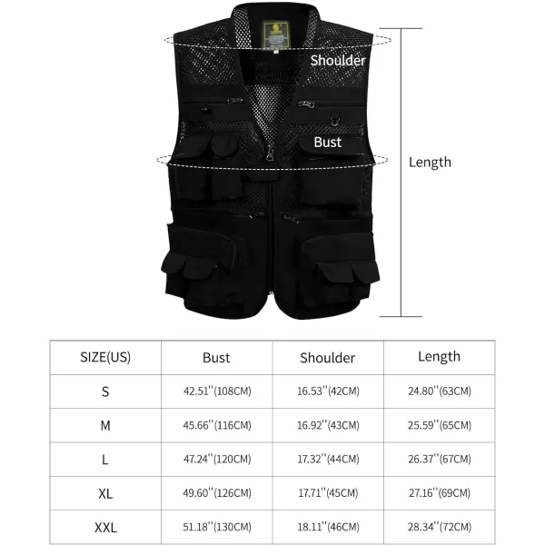 Gihuo Men's Utility Vest Fishing Safari Vest Summer Travel Vest with Pockets