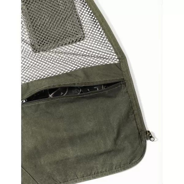 Gihuo Men's Utility Vest Fishing Safari Vest Summer Travel Vest with Pockets