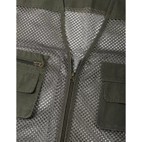 Gihuo Men's Utility Vest Fishing Safari Vest Summer Travel Vest with Pockets