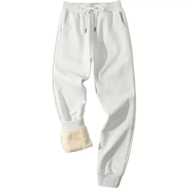 Gihuo Men's Winter Fleece Pants Sherpa Lined Sweatpants Active Running Jogger Pants)