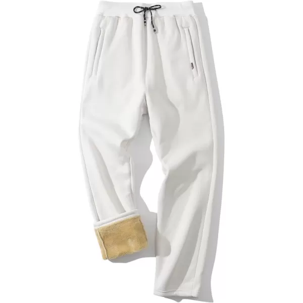 Gihuo Men's Winter Warm Fleece Pants Sherpa Fleece Lined Jogger Pants Sweatpants)