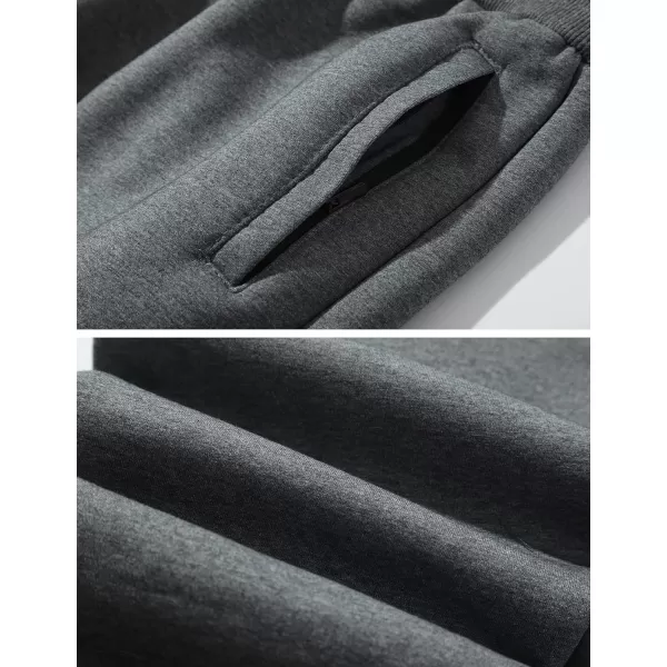 Gihuo Men's Winter Warm Fleece Pants Sherpa Fleece Lined Jogger Pants Sweatpants)