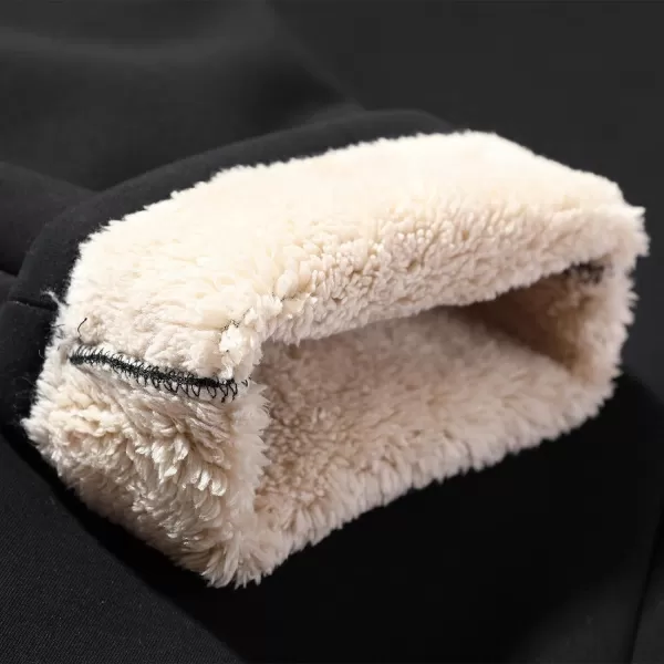 Gihuo Men’s Winter Warm Sherpa Lined Sweatpants Jogger Pants Fleece Pants