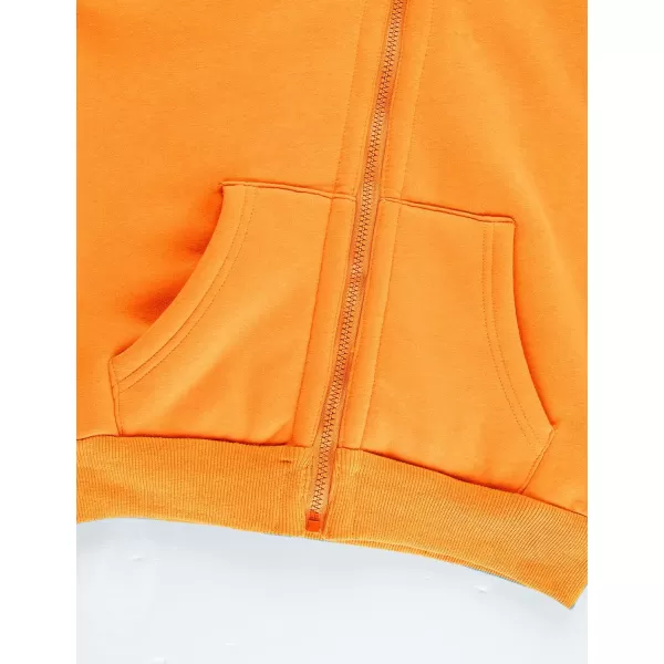 Gihuo Unisex Boy's Girls Winter Warm Sherpa Lined Zip Up Sweatshirt Fleece Jacket