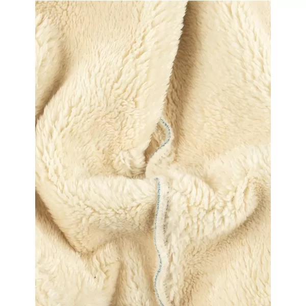 Gihuo Unisex Boy's Girls Winter Warm Sherpa Lined Zip Up Sweatshirt Fleece Jacket