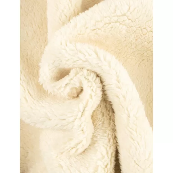 Gihuo Unisex Boy's Girls Winter Warm Sherpa Lined Zip Up Sweatshirt Fleece Jacket