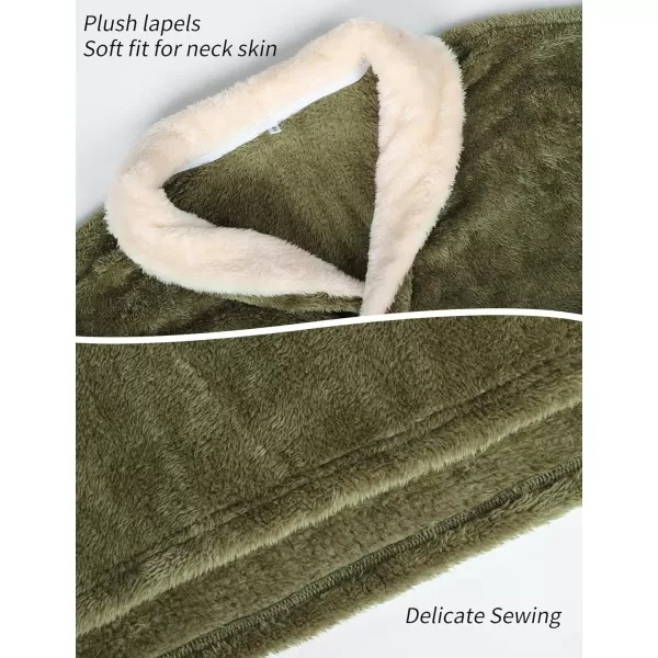 Gihuo Women' s Fluffy Pajamas Set Fleece Pullover Pants Loose Plush Sleepwear 2 Piece Pjs Set Warm Loungewear Fuzzy