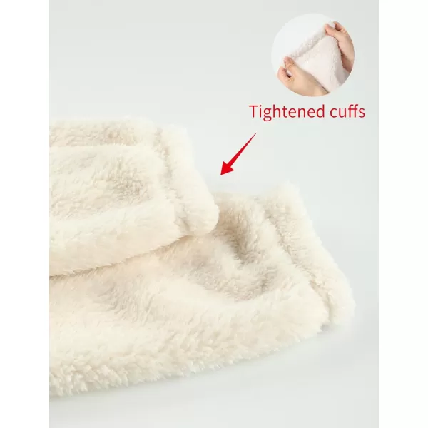 Gihuo Women' s Fluffy Pajamas Set Fleece Pullover Pants Loose Plush Sleepwear 2 Piece Pjs Set Warm Loungewear Fuzzy