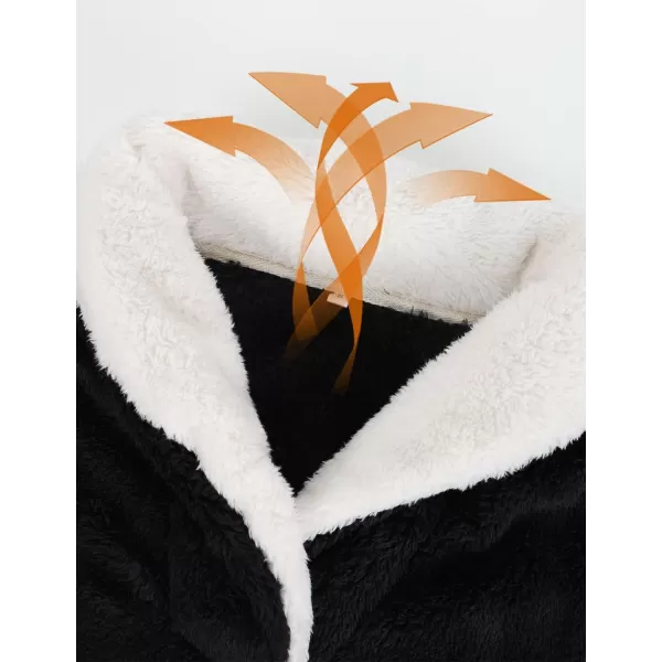 Gihuo Women' s Fluffy Pajamas Set Fleece Pullover Pants Loose Plush Sleepwear 2 Piece Pjs Set Warm Loungewear Fuzzy
