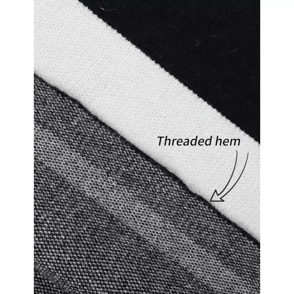 Gihuo Women' s Striped 2 Piece Outfits Crewneck Knit Pullover Sweater Shorts Set Wide Leg Matching Set Loungewear