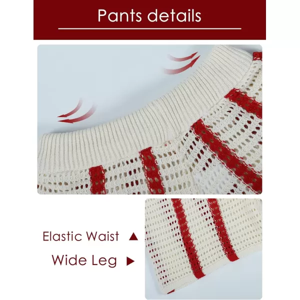 Gihuo Women' s Y2K 2 Piece Knit Outfits Striped Sweater Shorts Set Color Block Long Sleeve Button Up Shirts Shorts