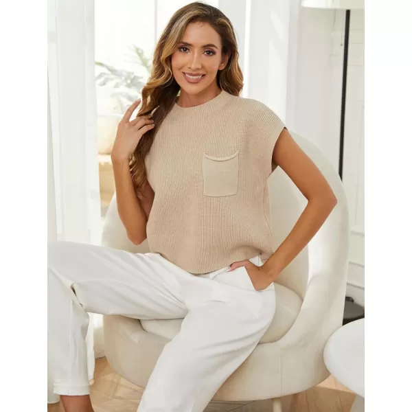 Gihuo Women's 2 Piece Outfits Cozy Knit Pullover Tops High Waisted Pants Sweater Set Lounge Sets with Pockets
