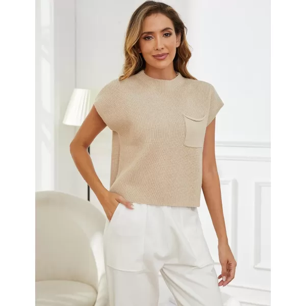 Gihuo Women's 2 Piece Outfits Cozy Knit Pullover Tops High Waisted Pants Sweater Set Lounge Sets with Pockets