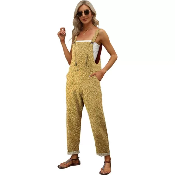 Gihuo Women's Adjustable Straps Loose Fashion Overalls Casual Jumpsuit