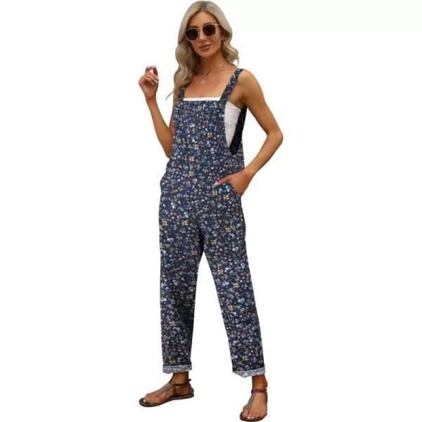 Gihuo Women's Adjustable Straps Loose Fashion Overalls Casual Jumpsuit