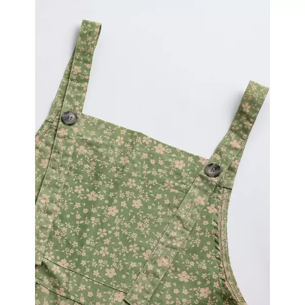 Gihuo Women's Fashion Baggy Loose Linen Overalls Jumpsuit