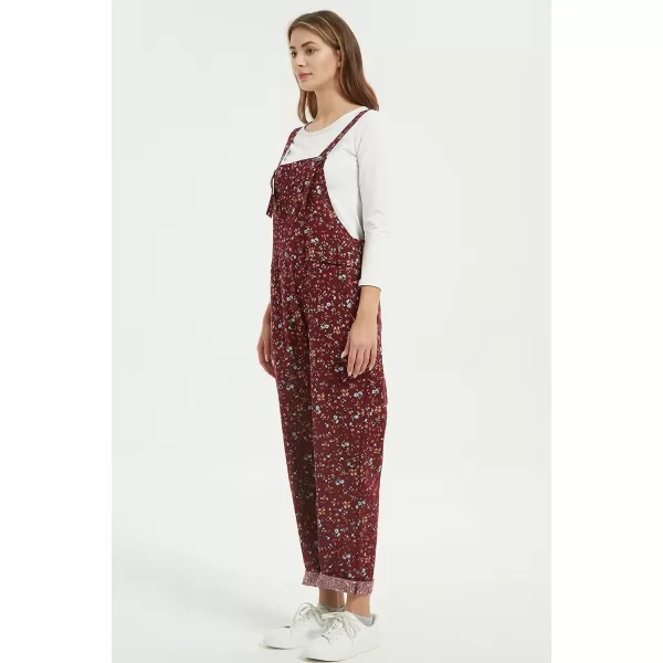 Gihuo Women's Fashion Baggy Loose Linen Overalls Jumpsuit