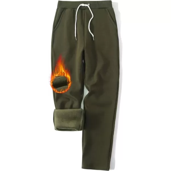 Gihuo Women's Fleece Lined Pants Sweat Pants Casual Sweatpants