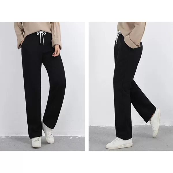 Gihuo Women's Fleece Lined Pants Sweat Pants Casual Sweatpants