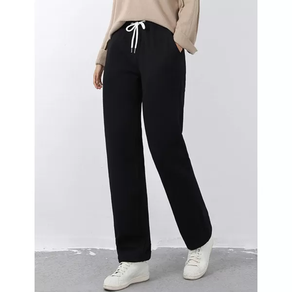 Gihuo Women's Fleece Lined Pants Sweat Pants Casual Sweatpants